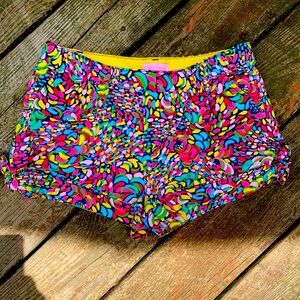 Lilly Pulitzer Brisa Side Tie Colorful Shorts EUC Size 2